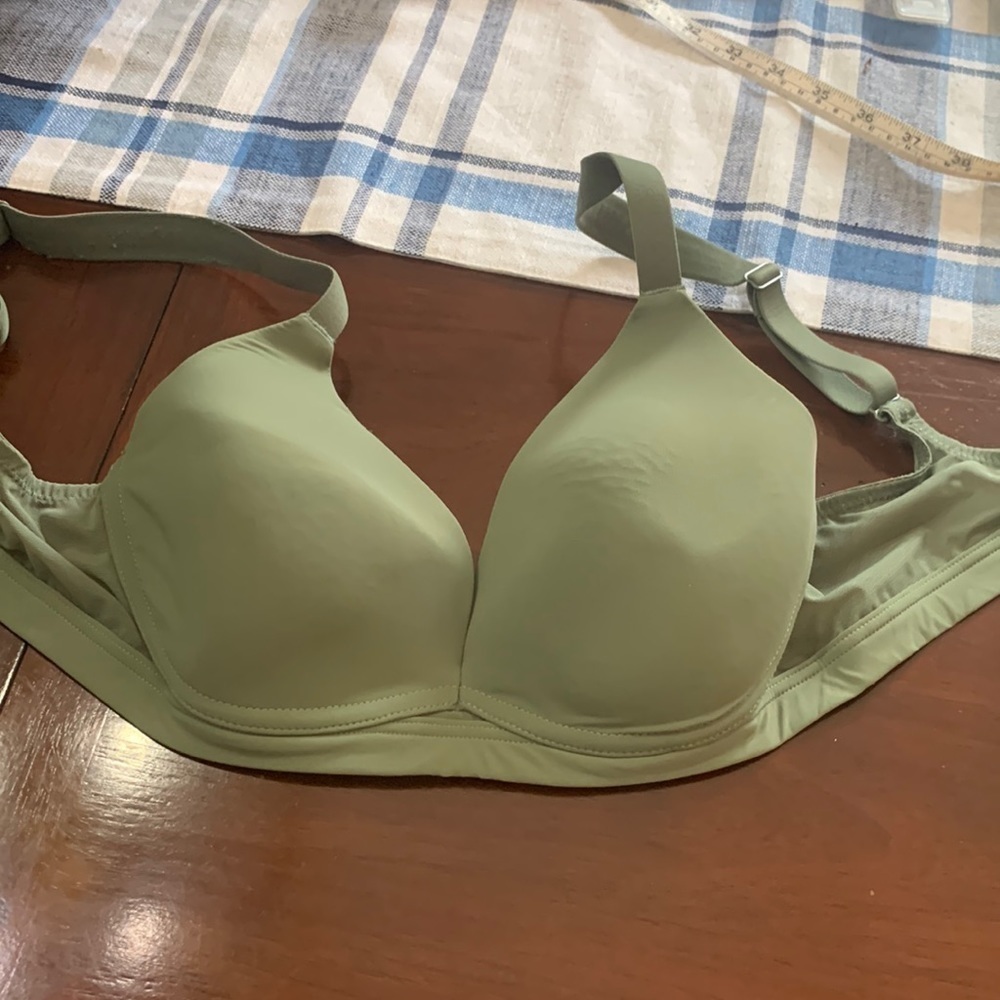 34C Modern Movement sage green bra worn once